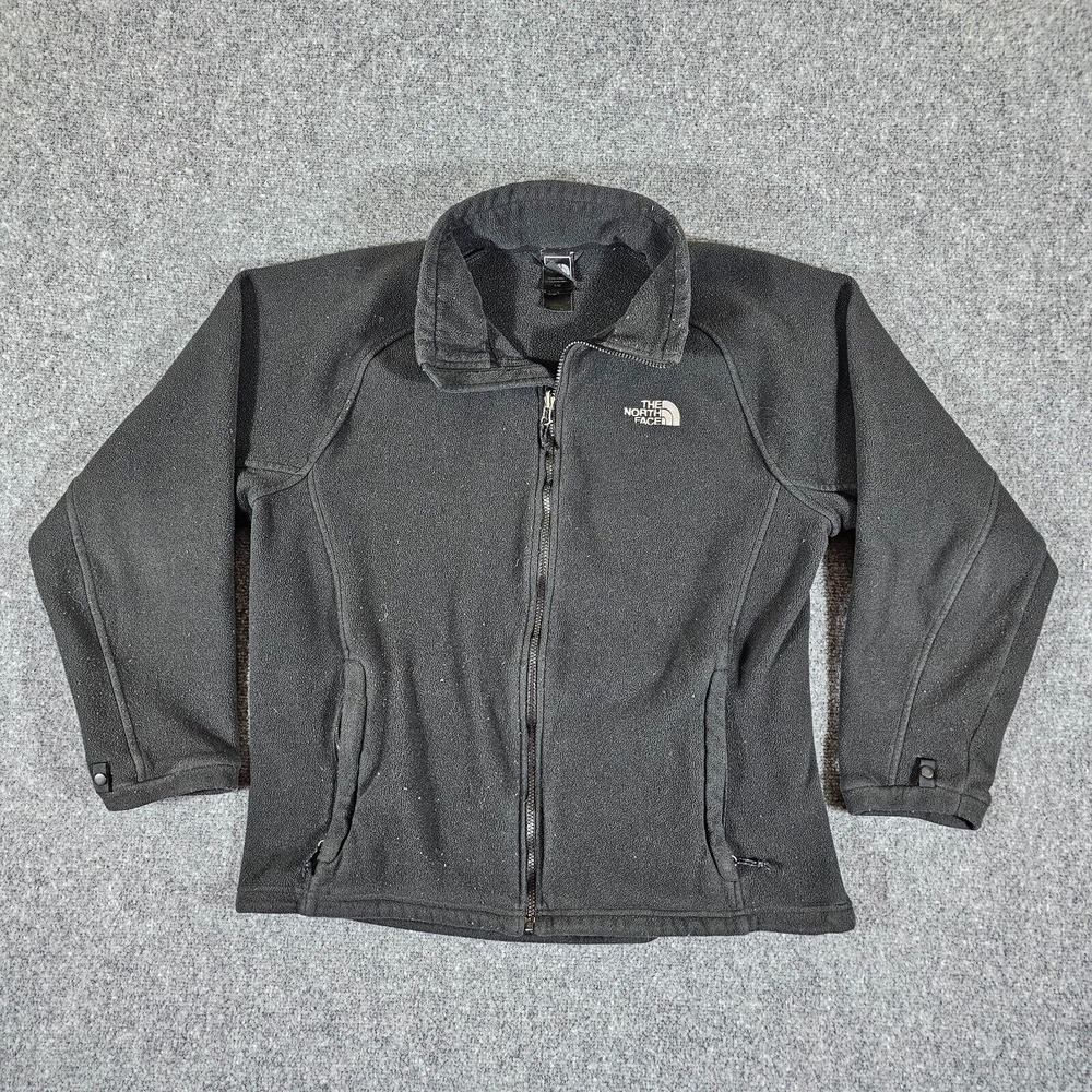 The North Face Reversible Fleece Zip Up Jacket Black Men's Size Large Outdoors - Picture 1 of 7